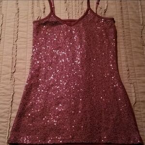 Purple sparkly cami